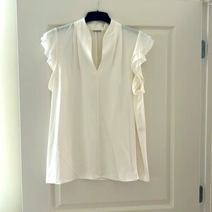 White Silk Blouse. Elie Tahari. Size XL. Never worn.